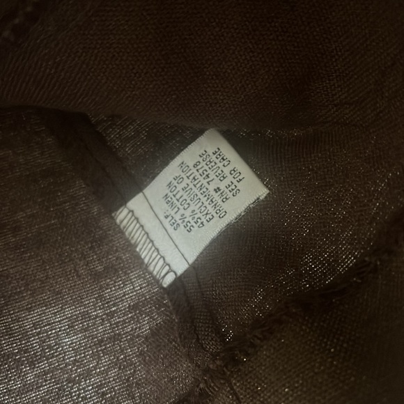 EUC Cache Linen jacket metallic brown and  gold linen blazer. Size small - Picture 7 of 8